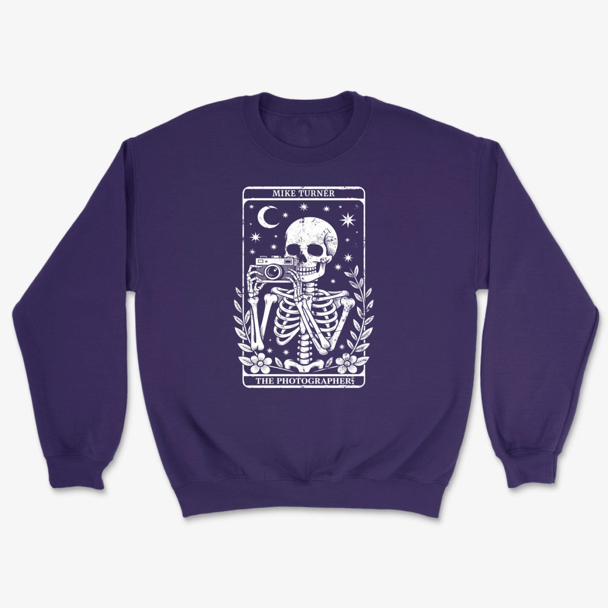 Custom Tarot Photographer Sweatshirt - Purple