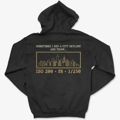 Hoodie Black / S City Skyline - Zip Hoodie