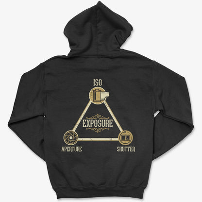 Hoodie Black / S Exposure Triangle - Zip Hoodie