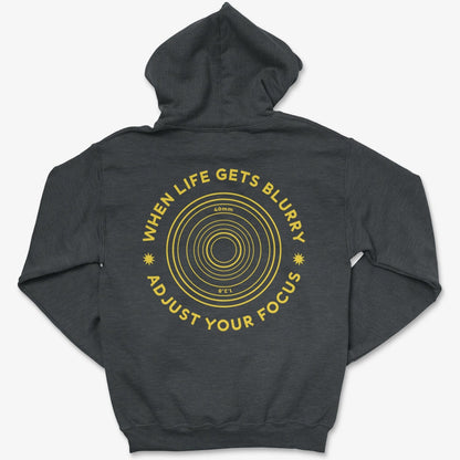 Hoodie Dark Heather / S Adjust Focus - Pullover Hoodie