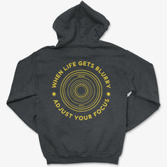 Hoodie Dark Heather / S Adjust Focus - Zip Hoodie