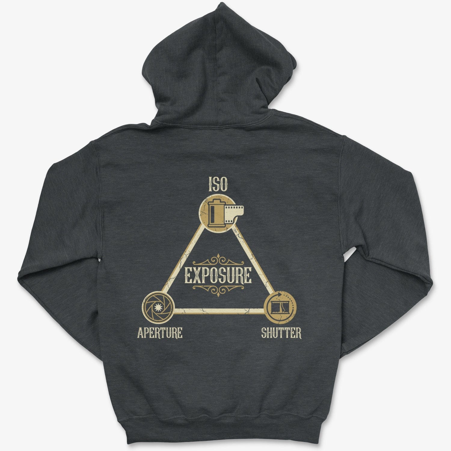 Hoodie Dark Heather / S Exposure Triangle - Pullover Hoodie