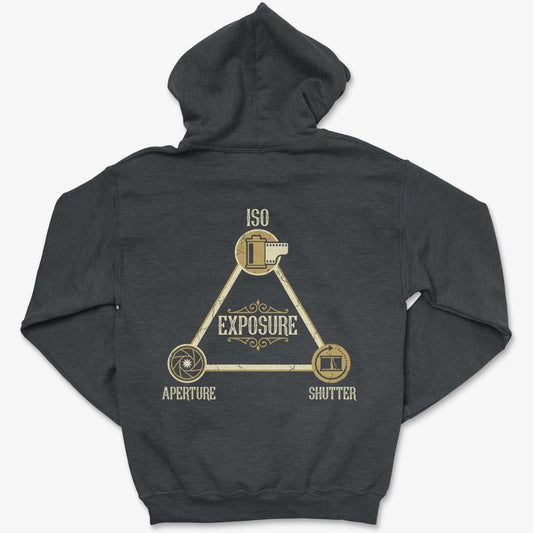 Hoodie Dark Heather / S Exposure Triangle - Zip Hoodie