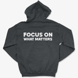 Hoodie Dark Heather / S Focus On - Zip Hoodie