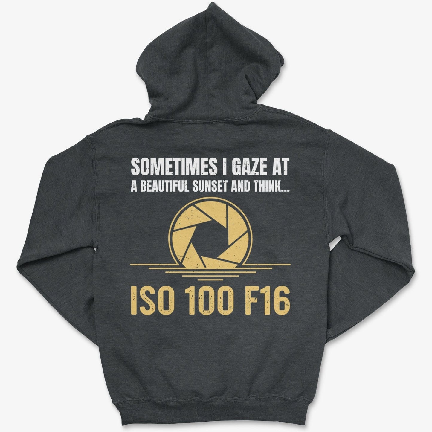 Hoodie Dark Heather / S ISO 100 F16 - Pullover Hoodie