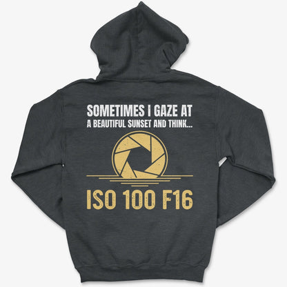 Hoodie Dark Heather / S ISO 100 F16 - Pullover Hoodie