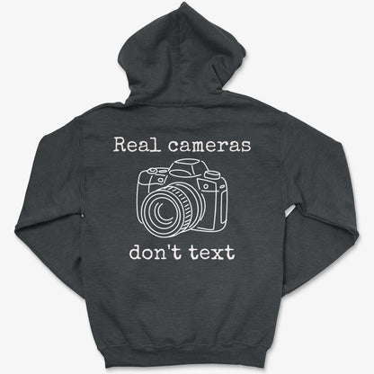 Hoodie Dark Heather / S Real Cameras - Pullover Hoodie