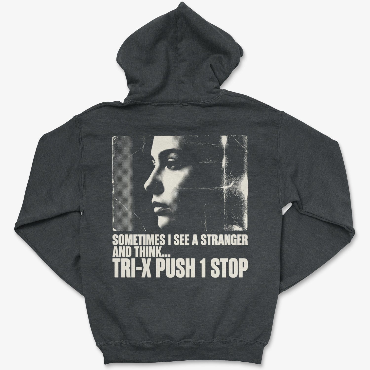 Hoodie Dark Heather / S See A Stranger - Zip Hoodie