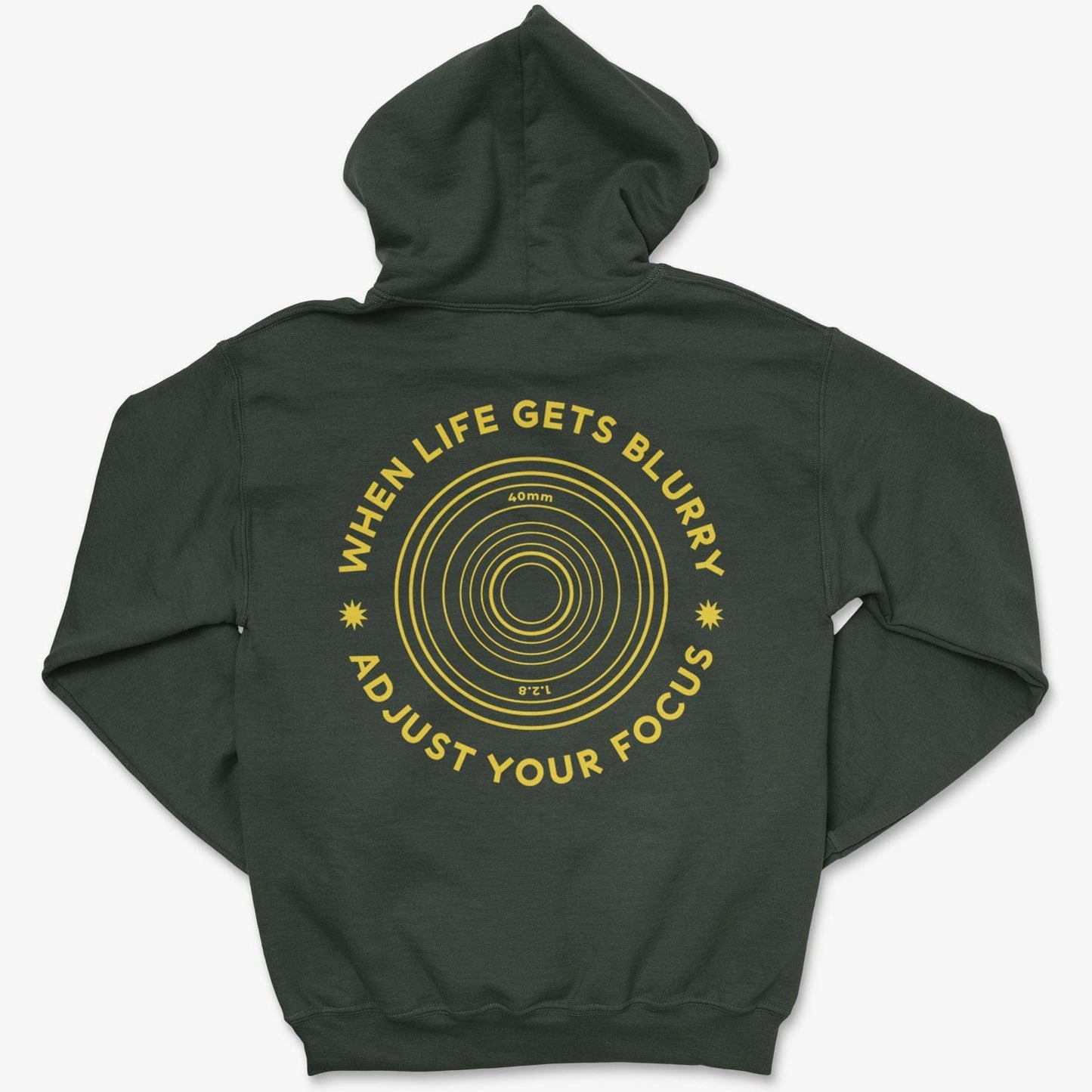 Hoodie Forest Green / S Adjust Focus - Zip Hoodie
