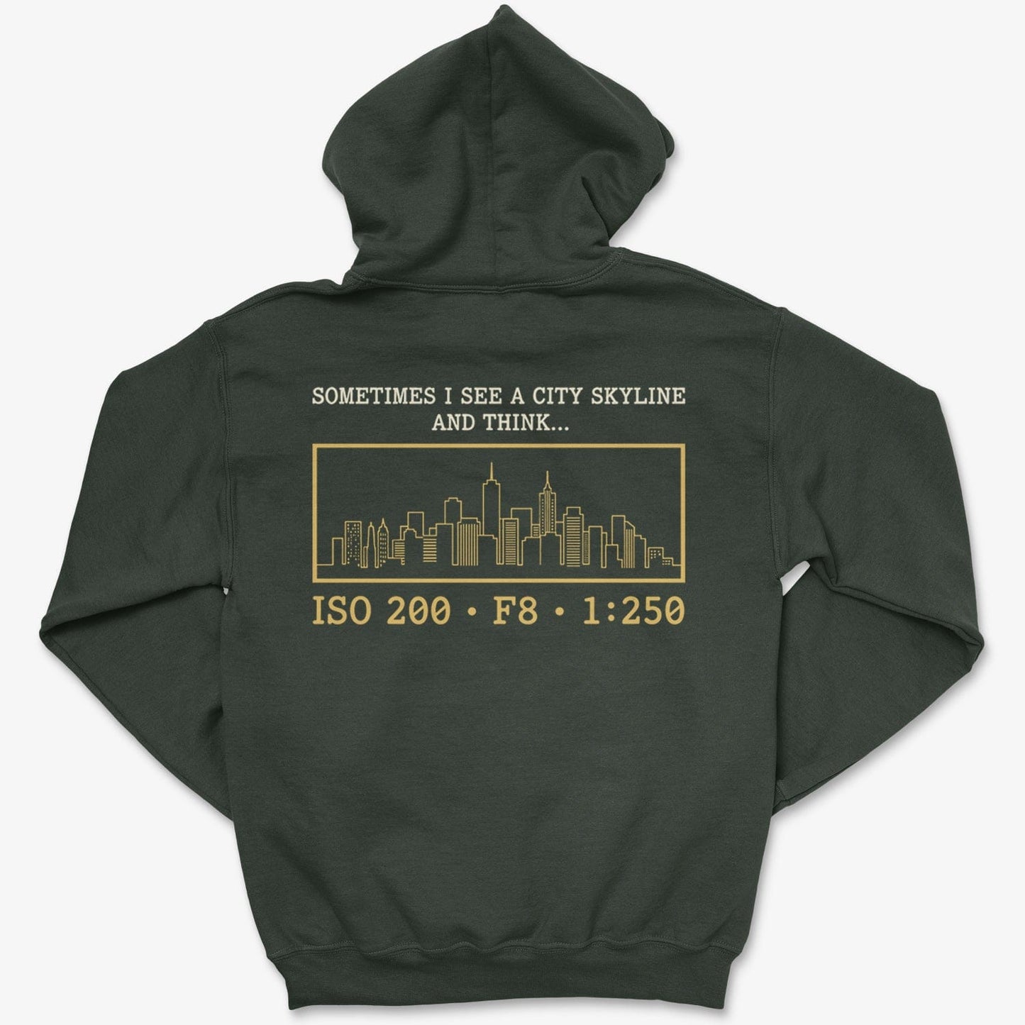 Hoodie Forest Green / S City Skyline - Zip Hoodie