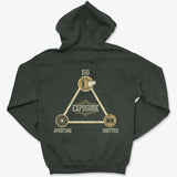 Hoodie Forest Green / S Exposure Triangle - Zip Hoodie
