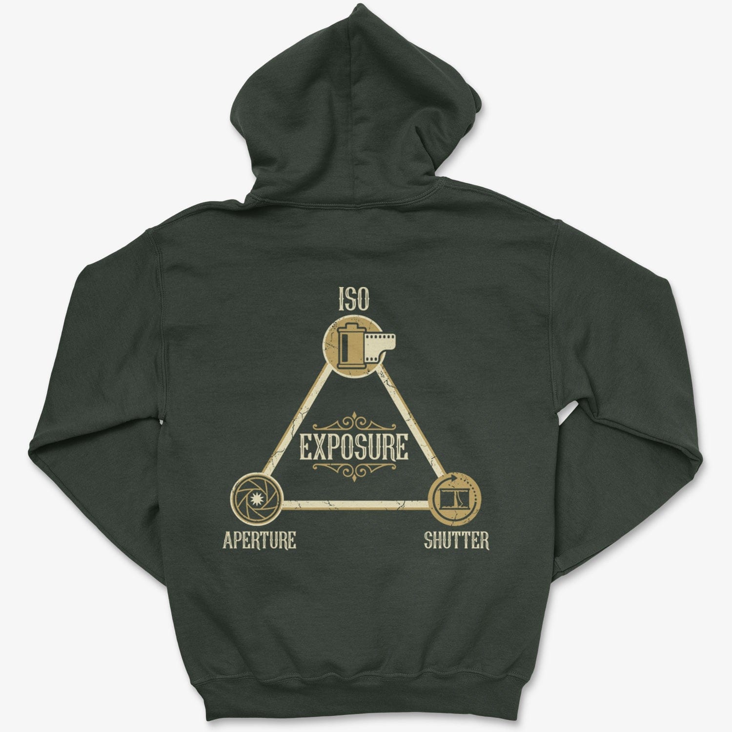 Hoodie Forest Green / S Exposure Triangle - Zip Hoodie