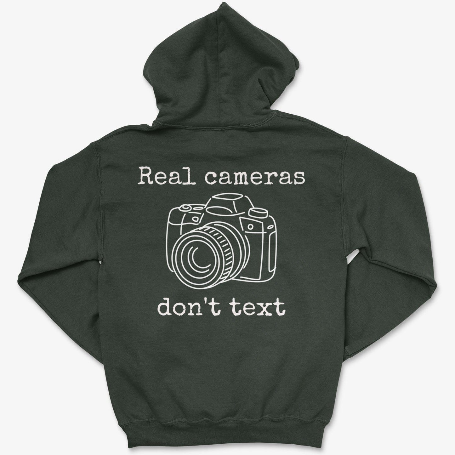 Hoodie Forest Green / S Real Cameras - Zip Hoodie