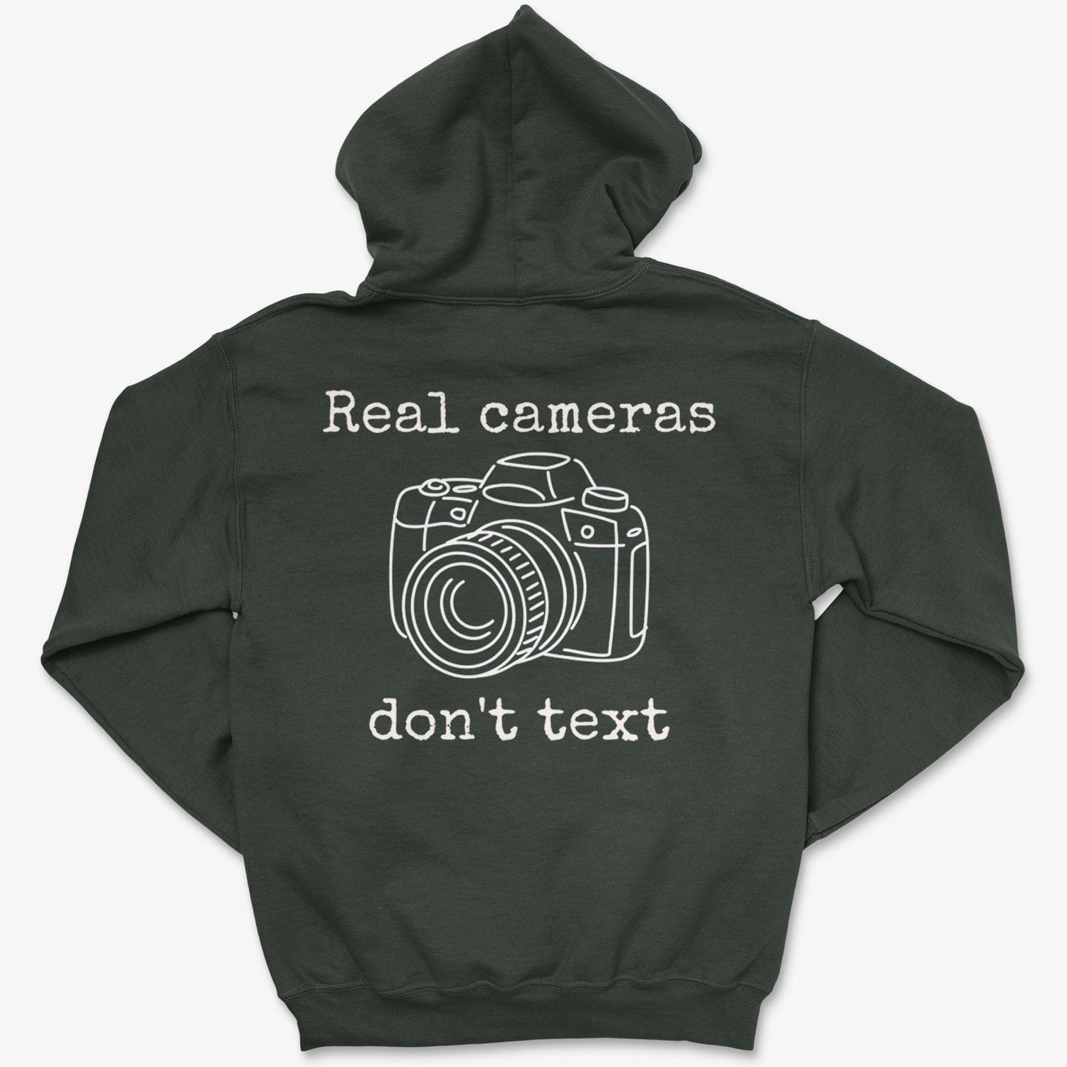 Hoodie Forest Green / S Real Cameras - Zip Hoodie