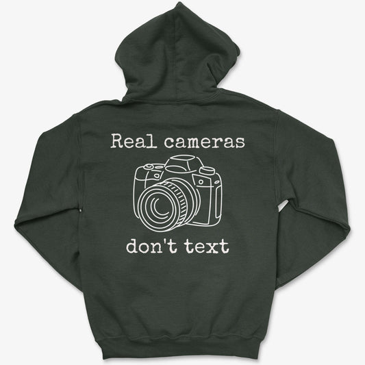 Hoodie Forest Green / S Real Cameras - Zip Hoodie