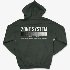 Hoodie Forest Green / S Zone System - Zip Hoodie