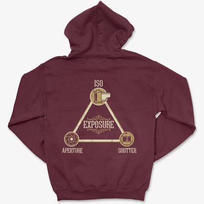 Hoodie Maroon / S Exposure Triangle - Zip Hoodie
