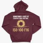 Hoodie Maroon / S ISO 100 F16 - Zip Hoodie