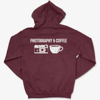 Hoodie Maroon / S Photography & Coffee - Zip Hoodie