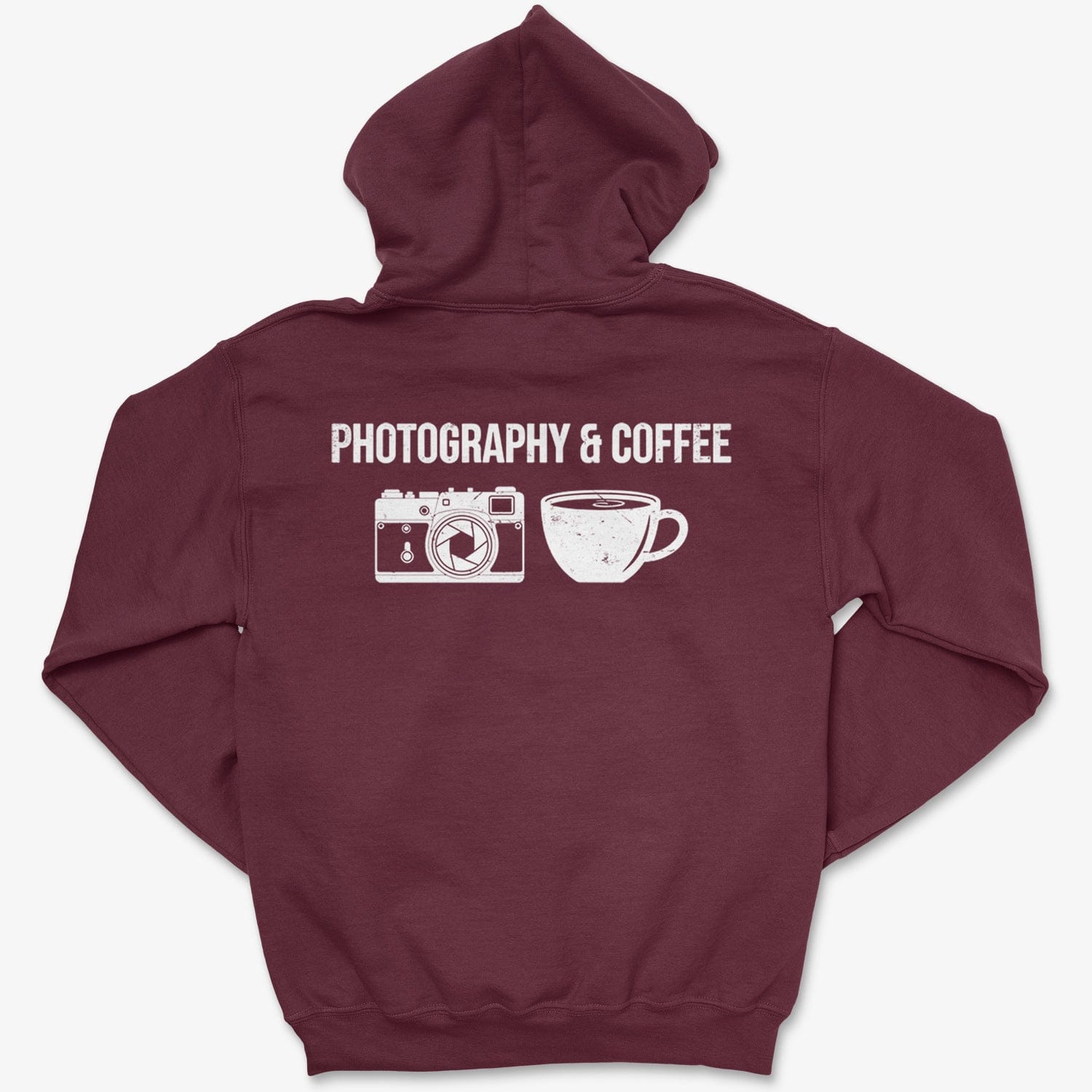 Hoodie Maroon / S Photography & Coffee - Zip Hoodie
