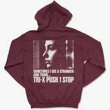Hoodie Maroon / S See A Stranger - Zip Hoodie