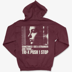 Hoodie Maroon / S See A Stranger - Zip Hoodie