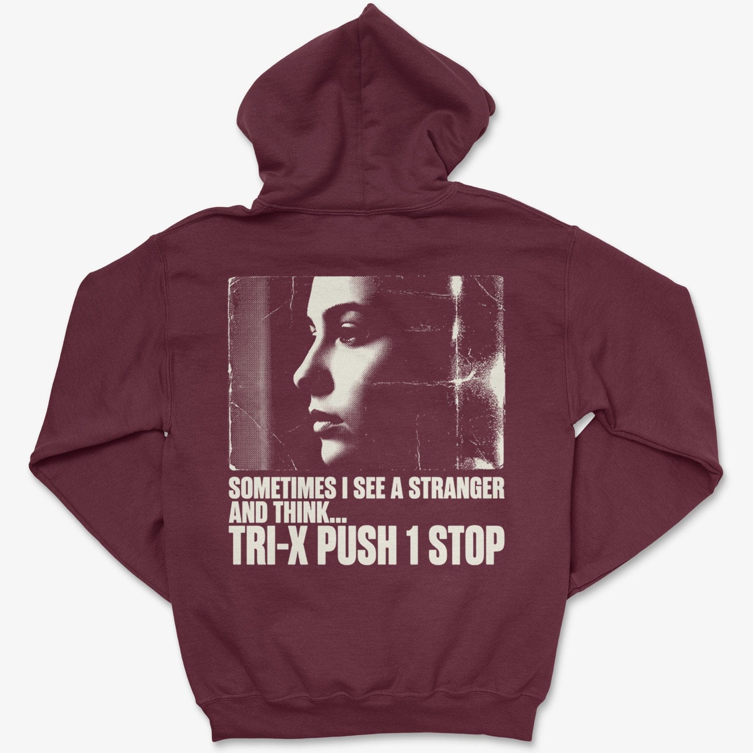 Hoodie Maroon / S See A Stranger - Zip Hoodie