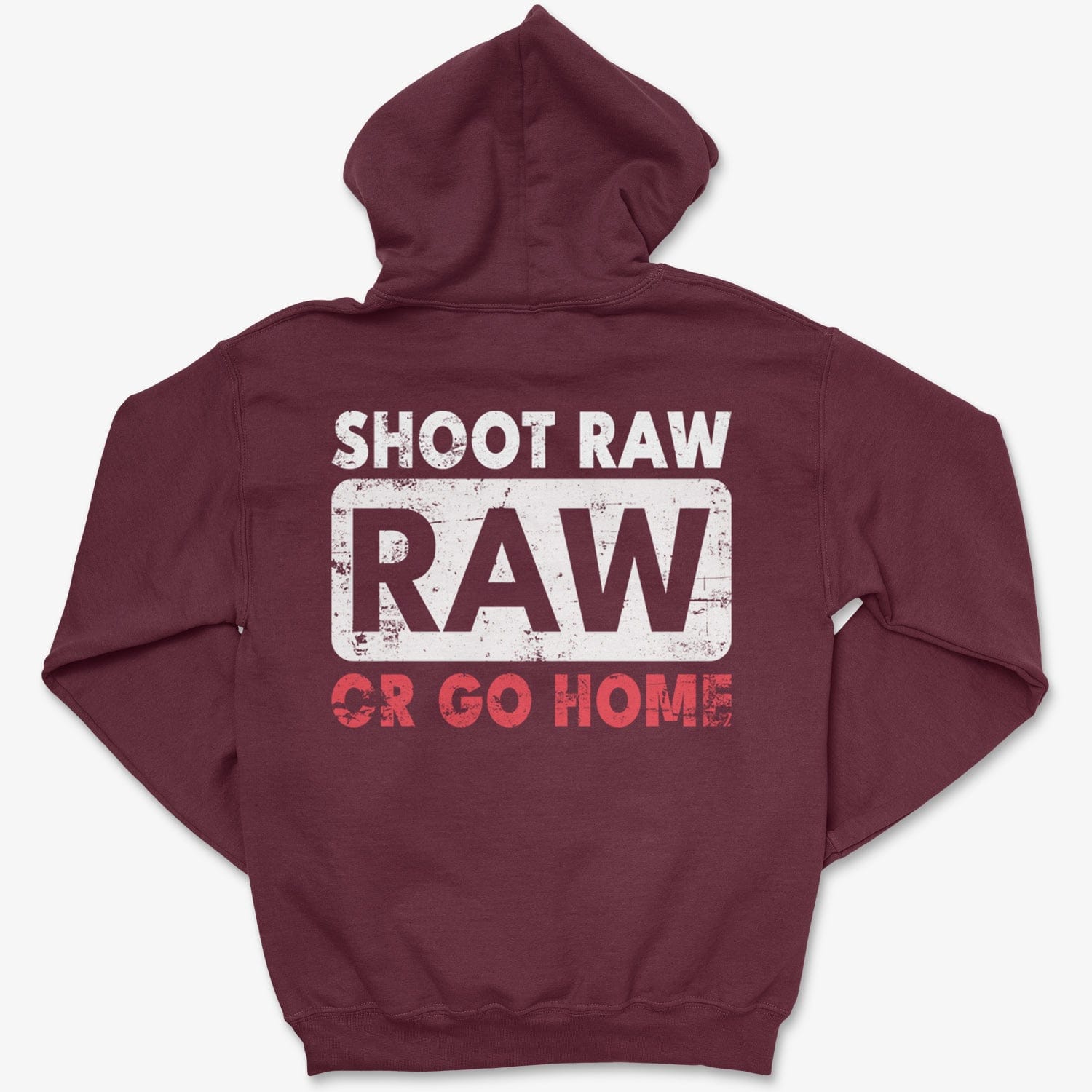 Hoodie Maroon / S Shoot RAW - Pullover Hoodie