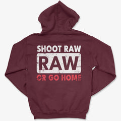 Hoodie Maroon / S Shoot RAW - Pullover Hoodie