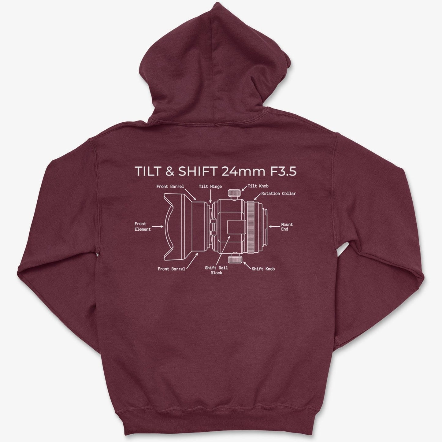 Hoodie Maroon / S Tilt-Shift 24 BP - Pullover Hoodie