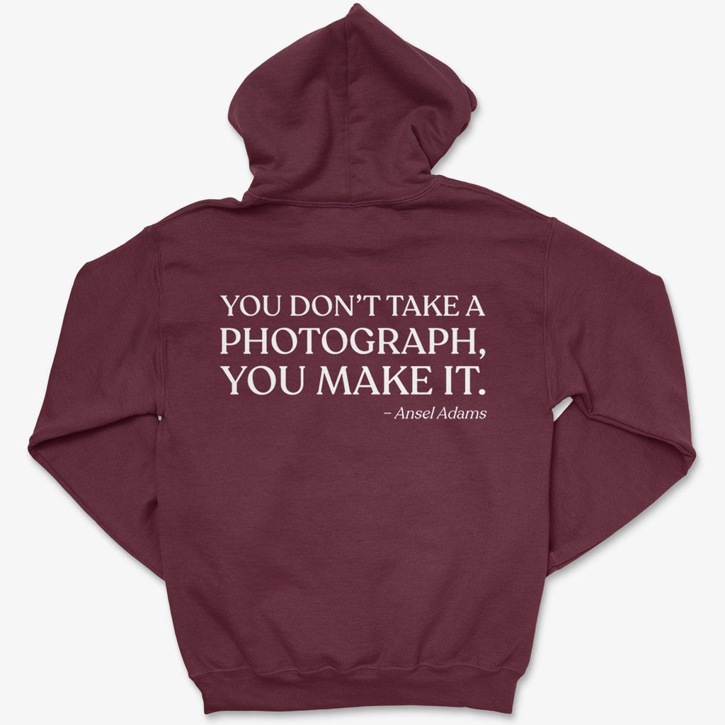 Hoodie Maroon / S You Make It - Zip Hoodie