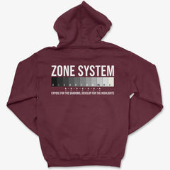 Hoodie Maroon / S Zone System - Zip Hoodie