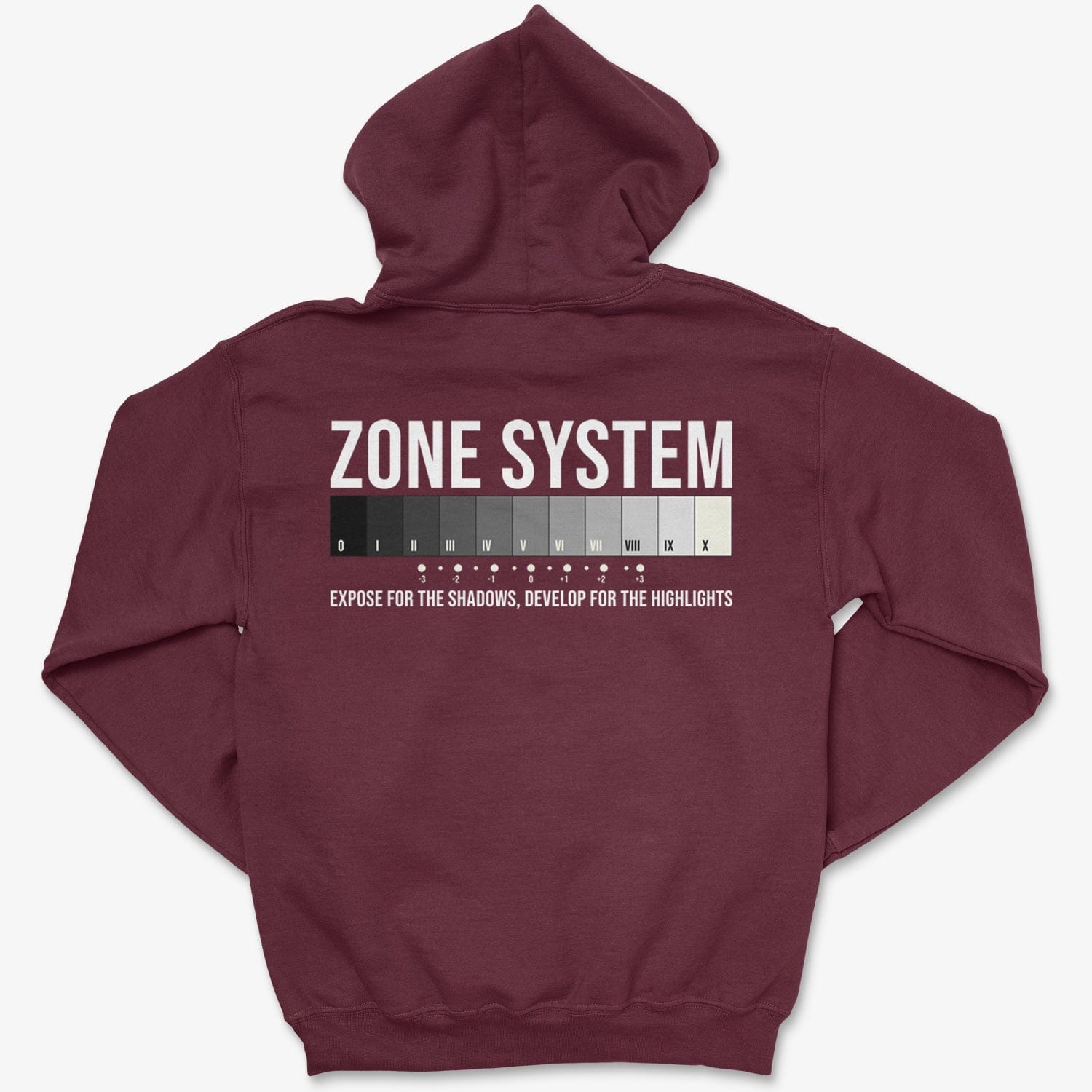Hoodie Maroon / S Zone System - Zip Hoodie