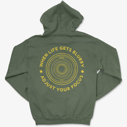 Hoodie Military Green / S Adjust Focus - Pullover Hoodie