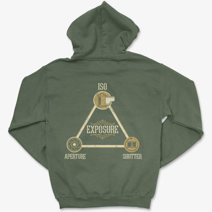 Hoodie Military Green / S Exposure Triangle - Pullover Hoodie