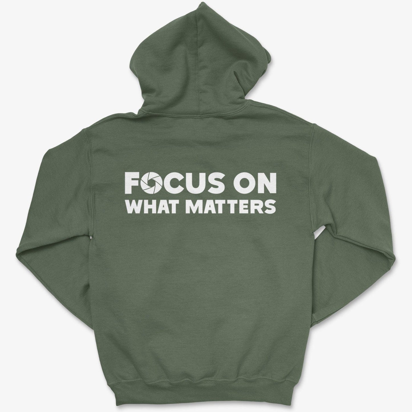 Hoodie Military Green / S Focus On - Pullover Hoodie