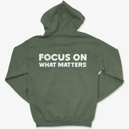 Hoodie Military Green / S Focus On - Pullover Hoodie