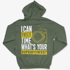 Hoodie Military Green / S Freeze Time - Pullover Hoodie