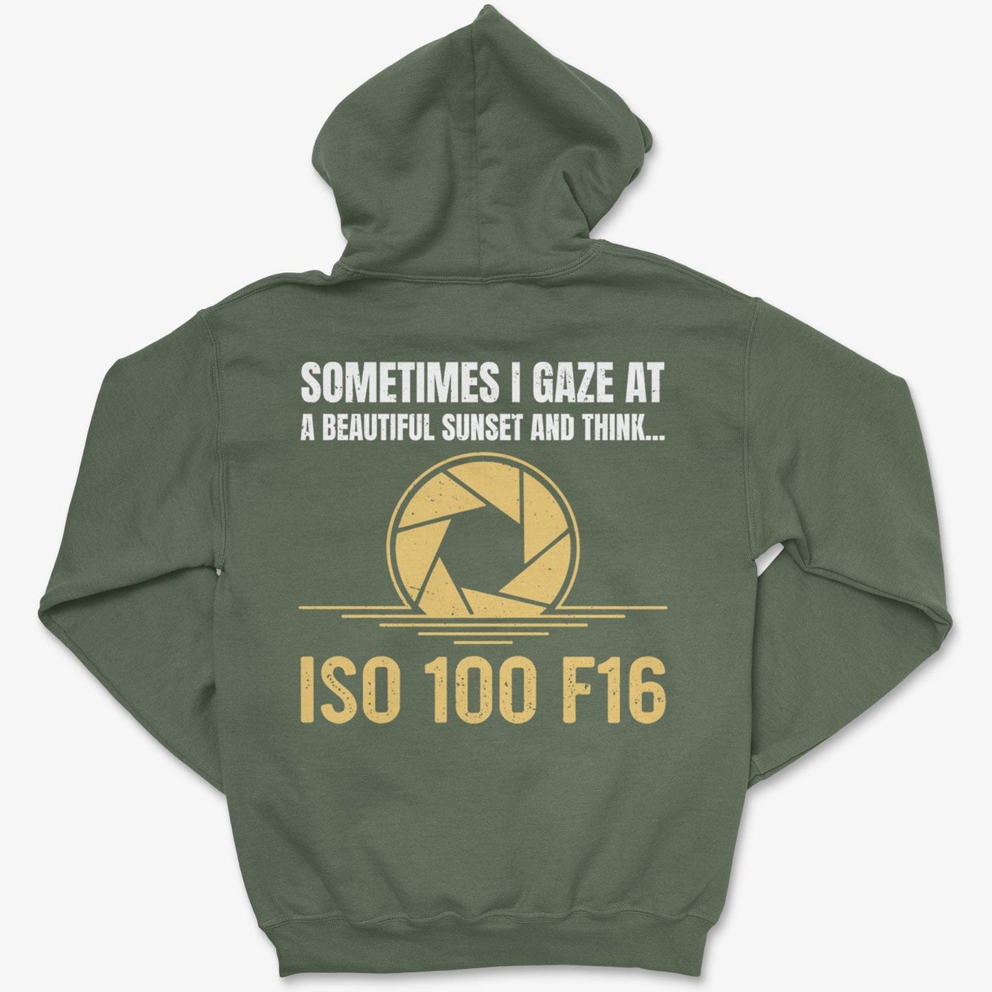 Hoodie Military Green / S ISO 100 F16 - Pullover Hoodie