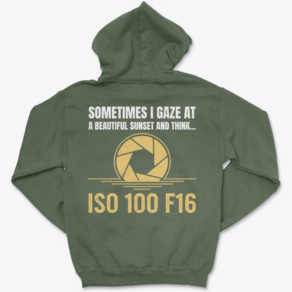 Hoodie Military Green / S ISO 100 F16 - Pullover Hoodie