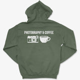 Hoodie Military Green / S Photography & Coffee - Pullover Hoodie