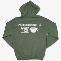 Hoodie Military Green / S Photography & Coffee - Pullover Hoodie