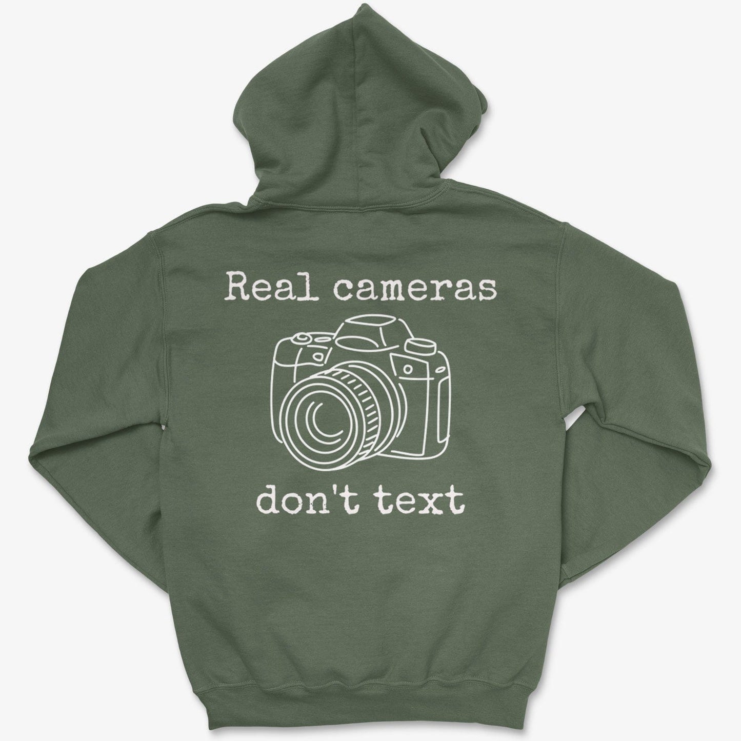 Hoodie Military Green / S Real Cameras - Pullover Hoodie