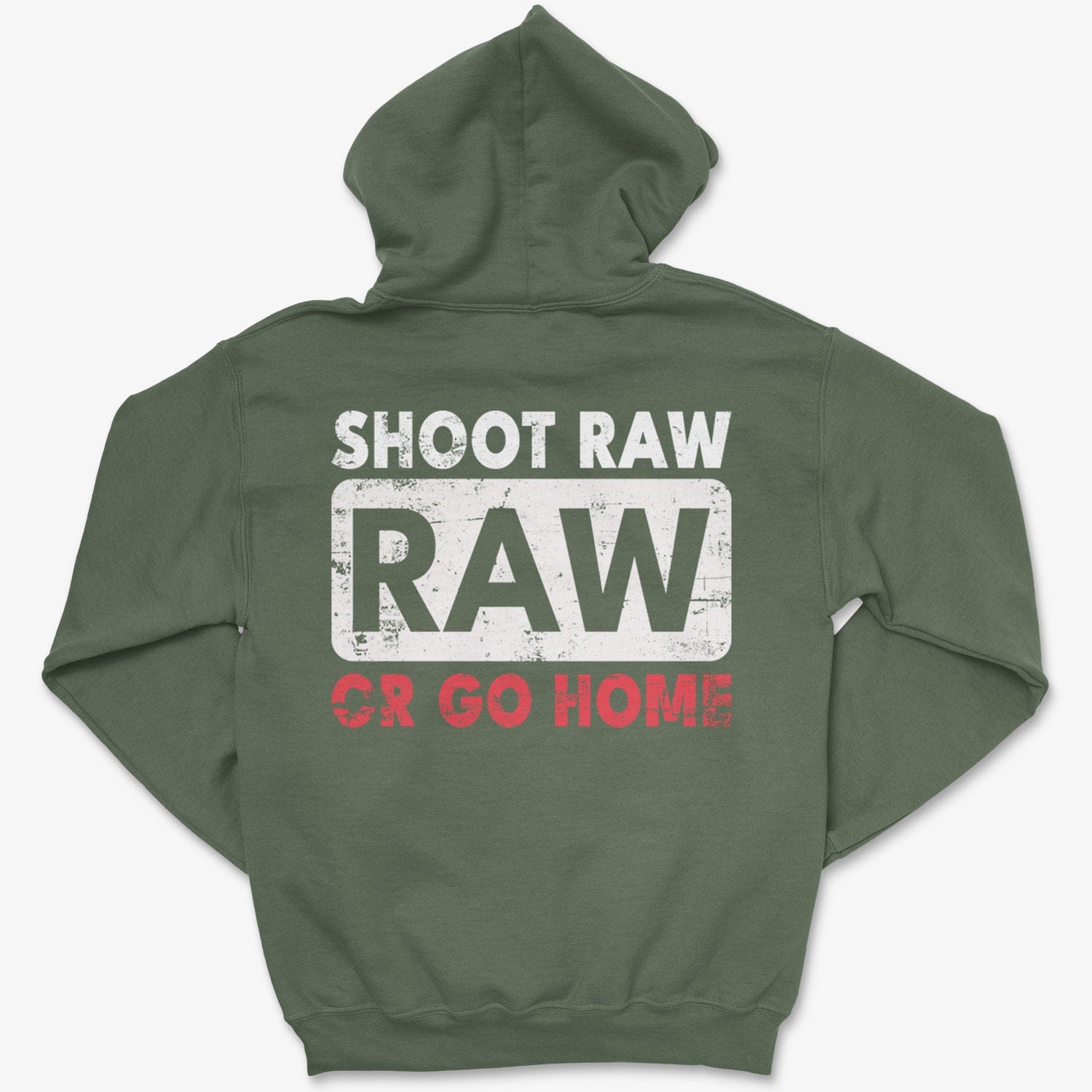 Hoodie Military Green / S Shoot RAW - Pullover Hoodie