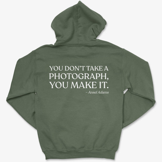Hoodie Military Green / S You Make It - Pullover Hoodie