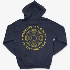 Hoodie Navy / S Adjust Focus - Zip Hoodie
