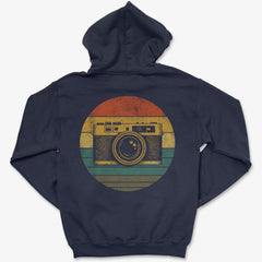 Hoodie Navy / S Camera Sunset - Pullover Hoodie