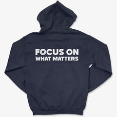 Hoodie Navy / S Focus On - Zip Hoodie