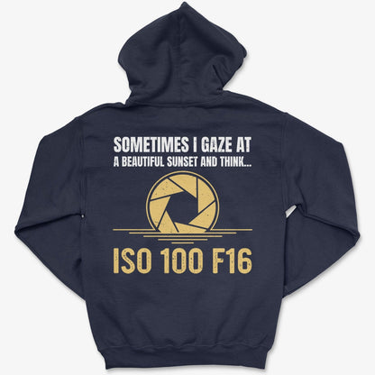 Hoodie Navy / S ISO 100 F16 - Pullover Hoodie