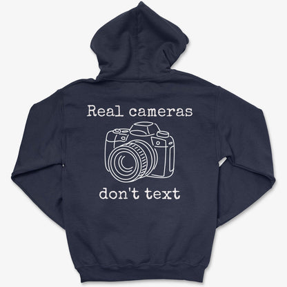 Hoodie Navy / S Real Cameras - Zip Hoodie